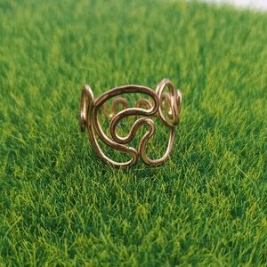 Abstract Brutalist Ring Size 7 R806